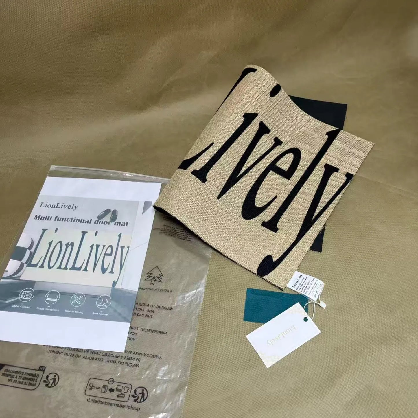 Lionlively linen floor mats
