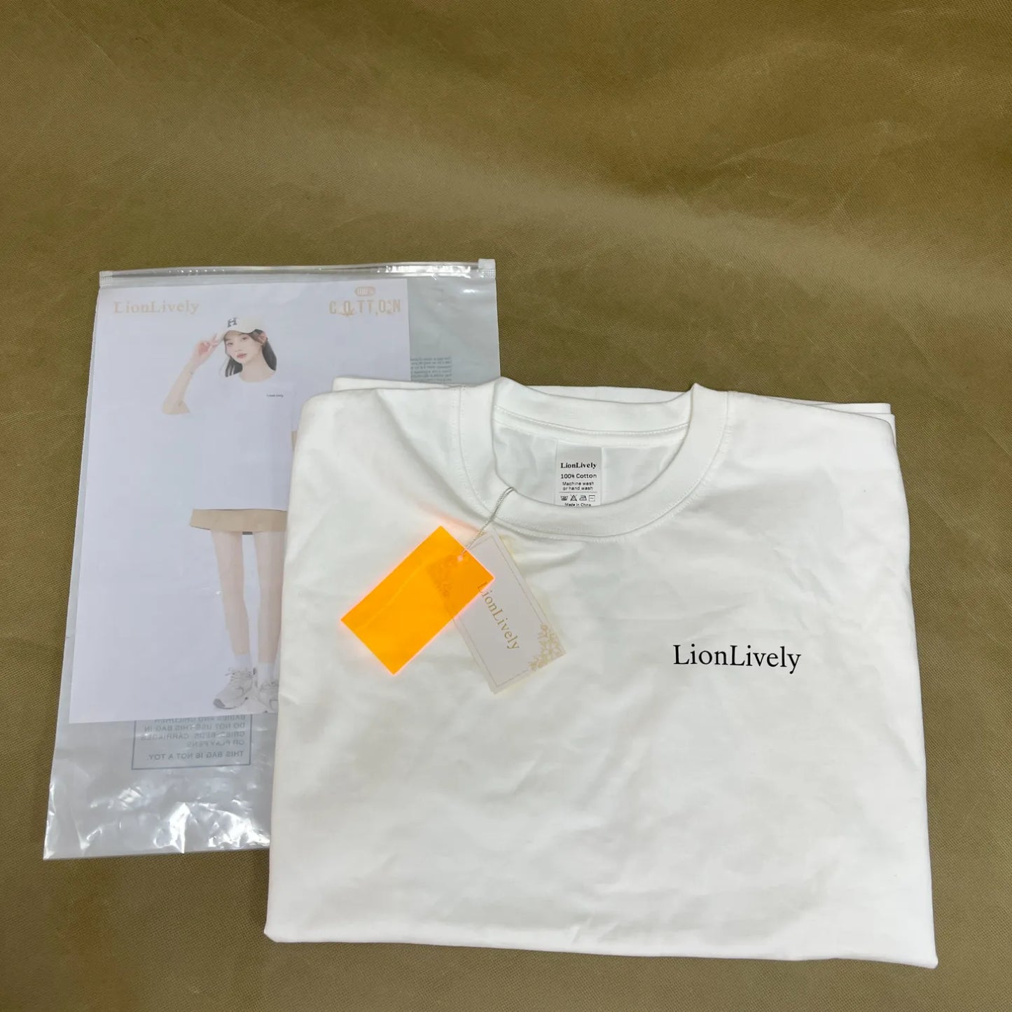 Lionlively Unisex Cotton Crew Neck T-Shirts, Versatile Soft Basics