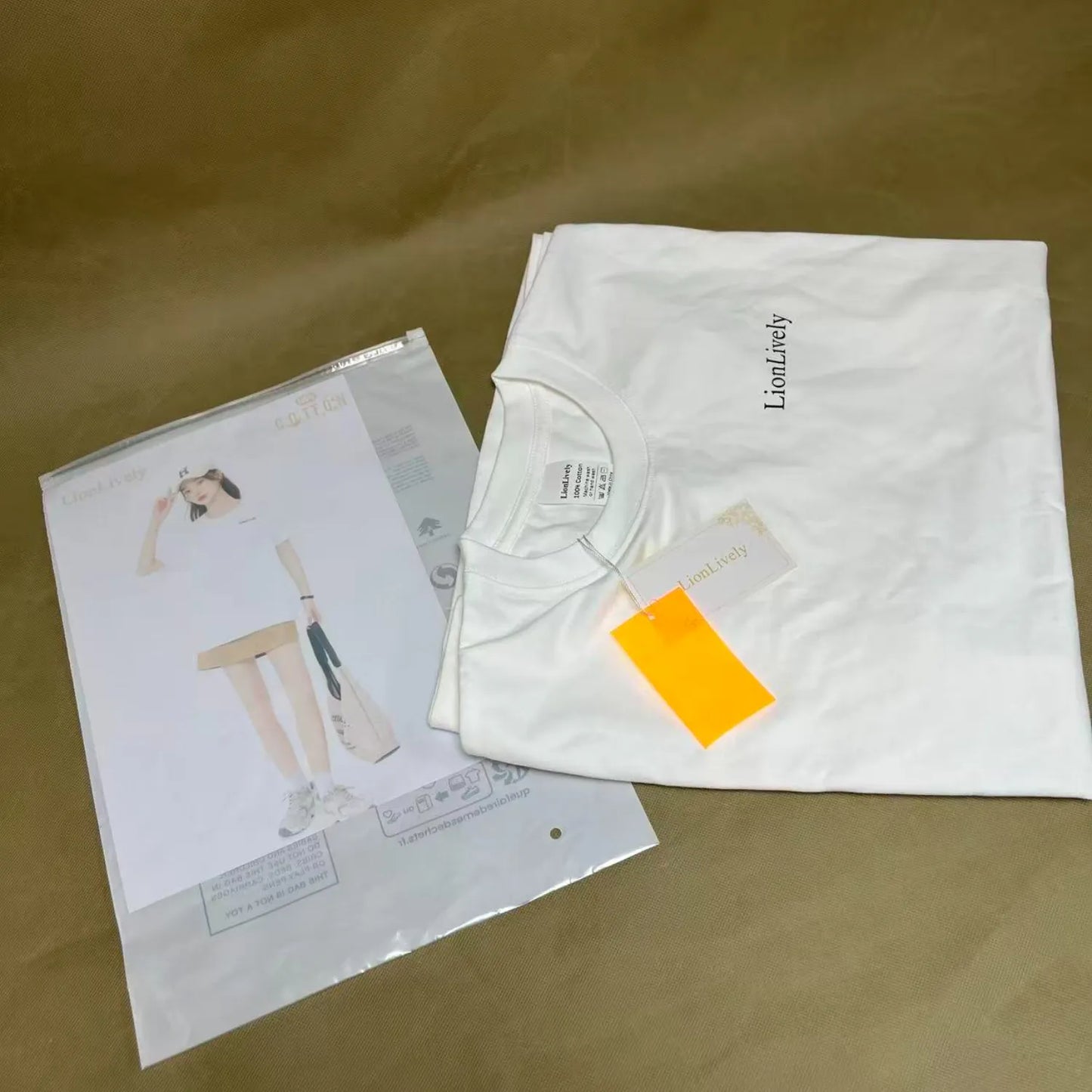 Lionlively Unisex Cotton Crew Neck T-Shirts, Versatile Soft Basics