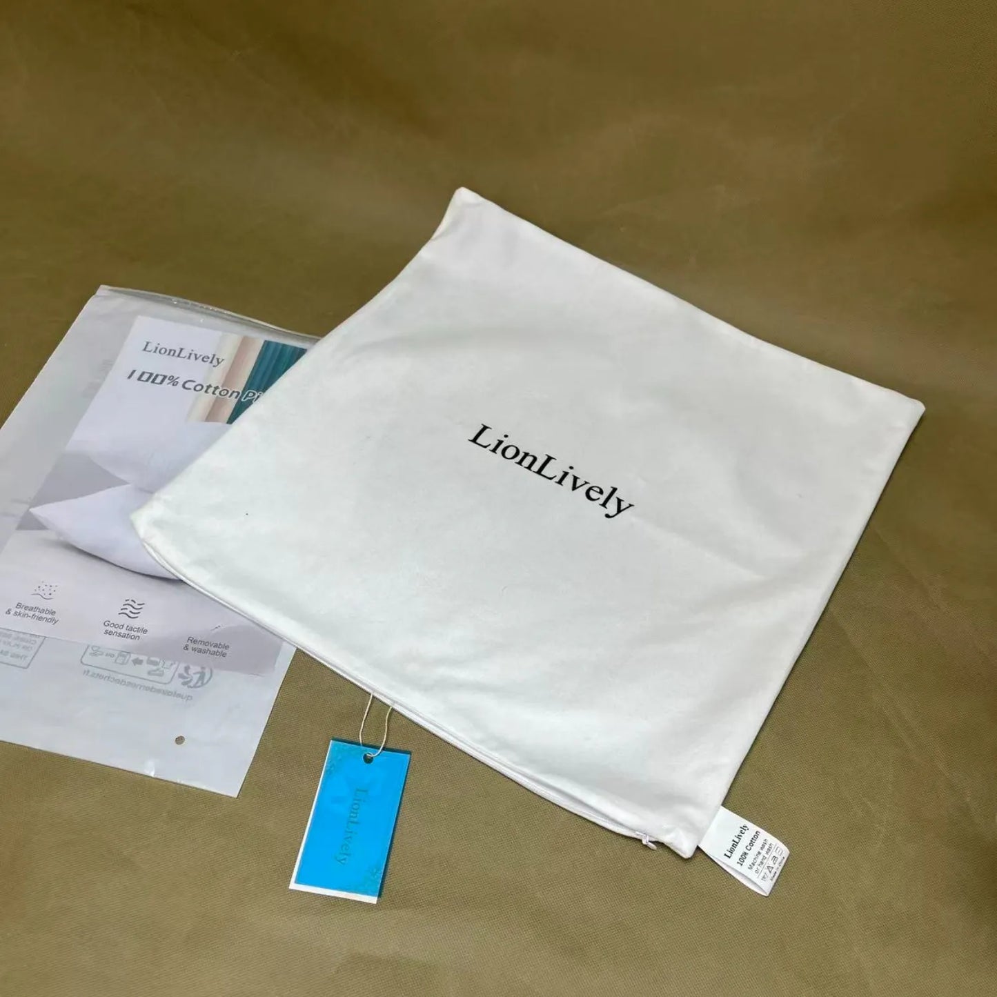Lionlively solid color decorative pillowcase